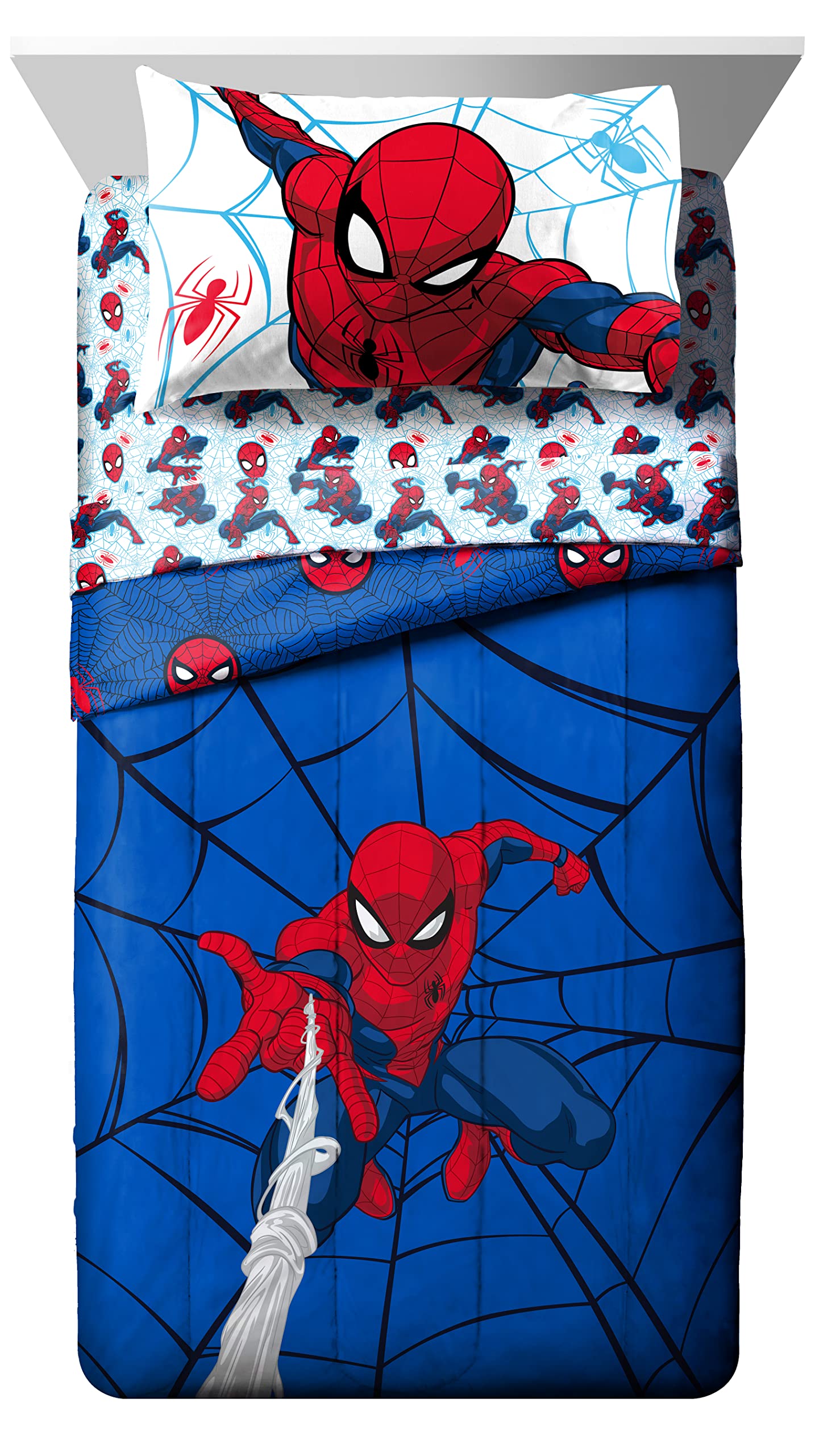 Foto 3 pulgar | Edredón Matrimonial con Sábanas Jay Franco Spider-Man 7 Piezas - Venta Internacional