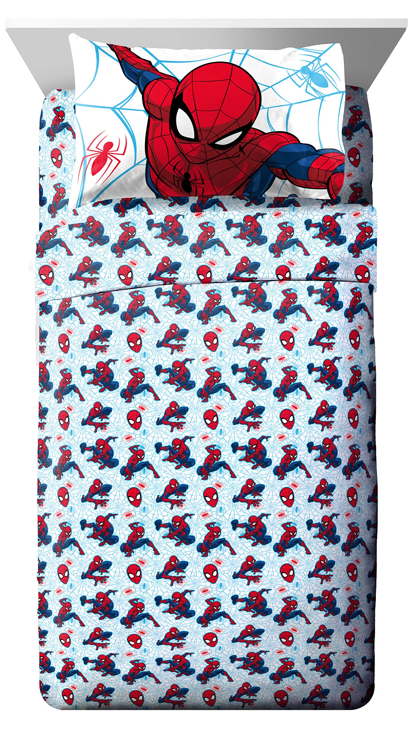 Foto 4 pulgar | Edredón Matrimonial con Sábanas Jay Franco Spider-Man 7 Piezas - Venta Internacional