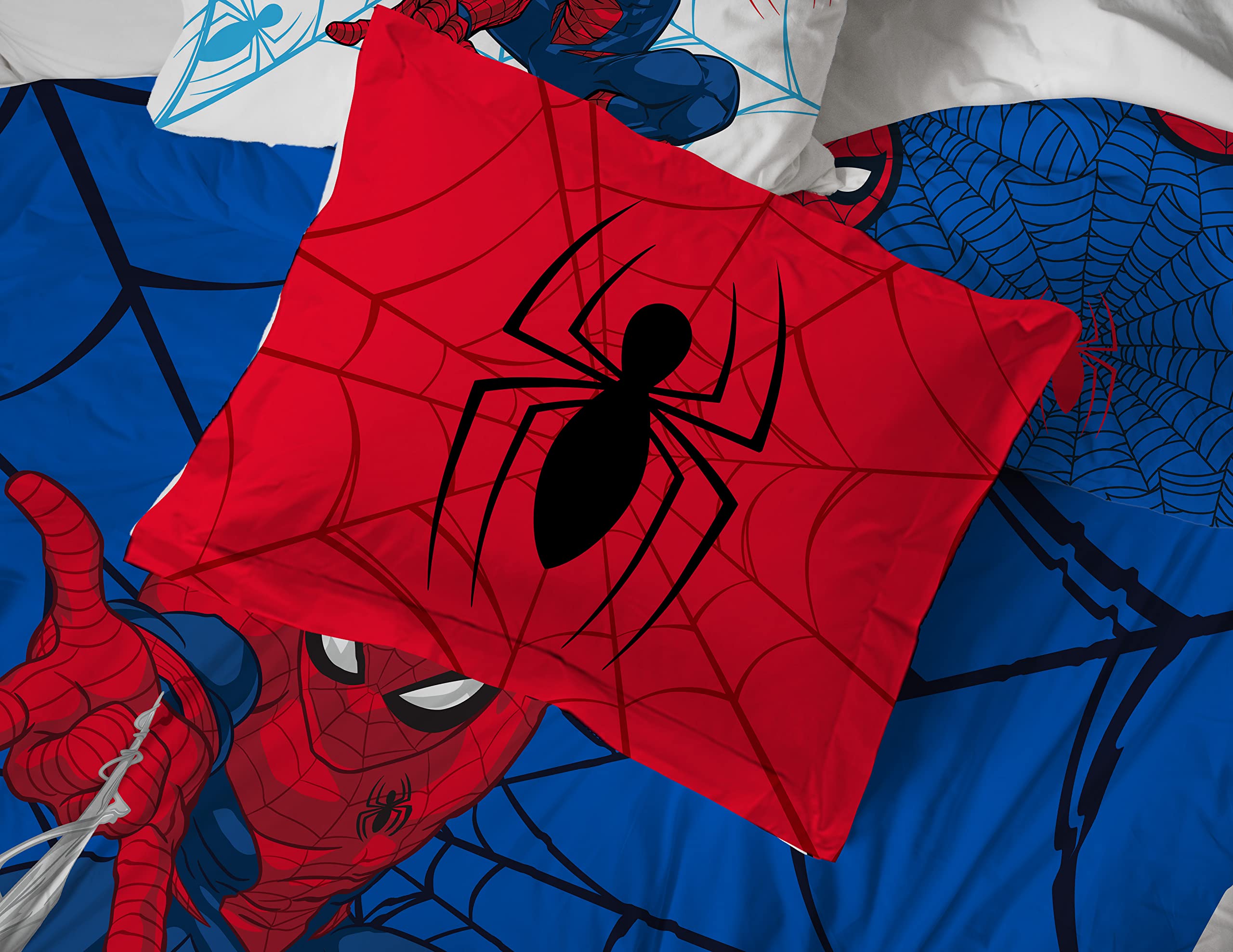 Foto 7 pulgar | Edredón Matrimonial con Sábanas Jay Franco Spider-Man 7 Piezas - Venta Internacional
