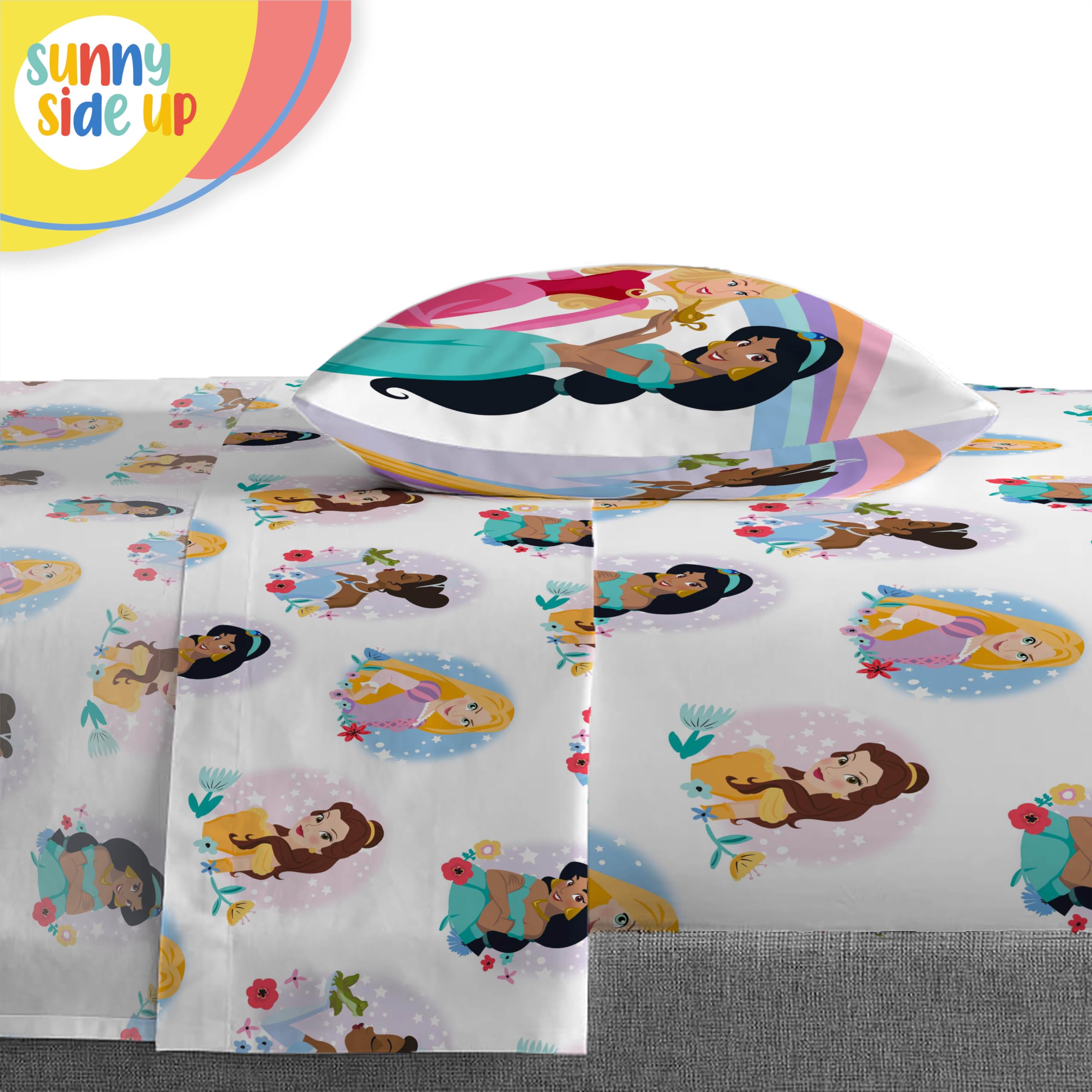 Foto 5 | Edredón Individual con Sábanas Sunny Side Up Princesas 5 Piezas - Venta Internacional