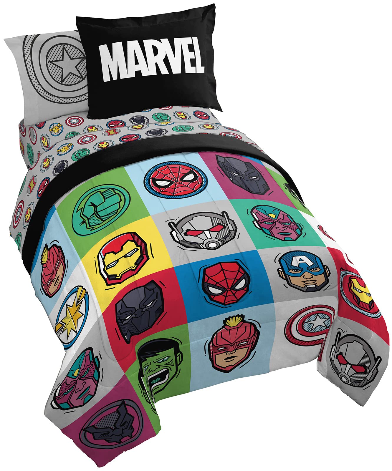 Foto 1 | Edredón Individual con Sábanas Jay Franco Marvel 5 Piezas - Venta Internacional
