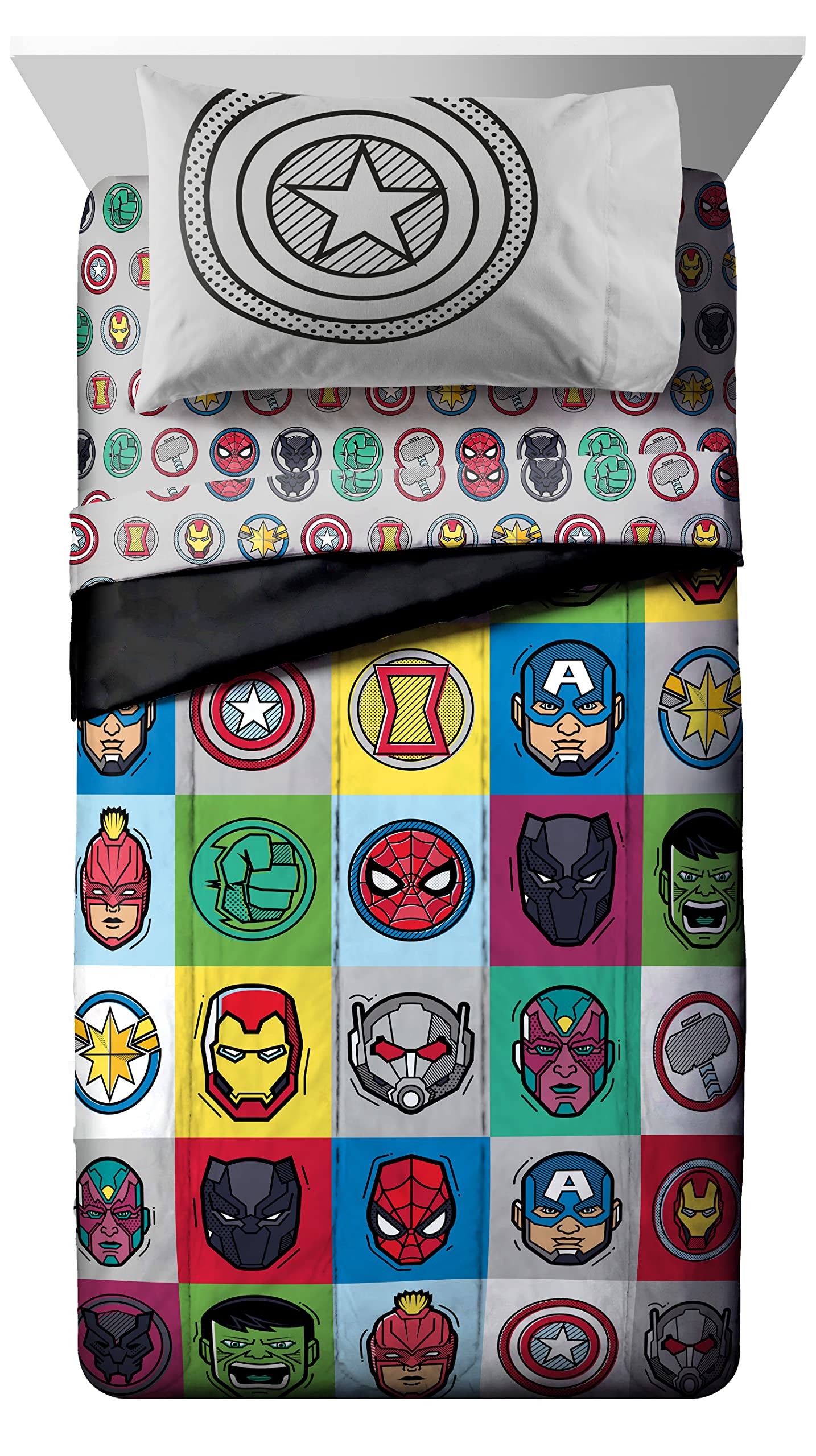 Foto 2 | Edredón Individual con Sábanas Jay Franco Marvel 5 Piezas - Venta Internacional