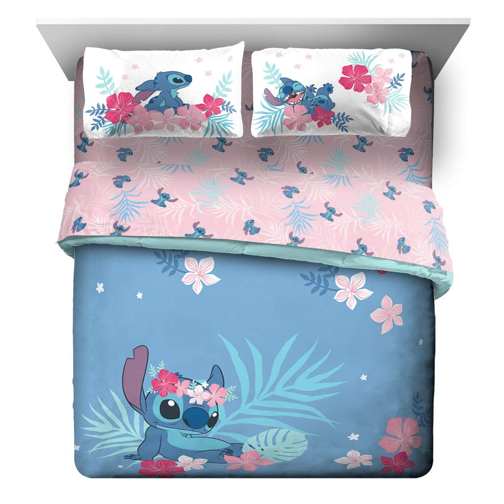 Foto 1 | Edredón Matrimonial con Sábanas Jay Franco Lilo & Stitch Rosa 5 Piezas - Venta Internacional