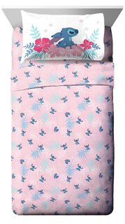 Foto 3 | Edredón Matrimonial con Sábanas Jay Franco Lilo & Stitch Rosa 5 Piezas - Venta Internacional