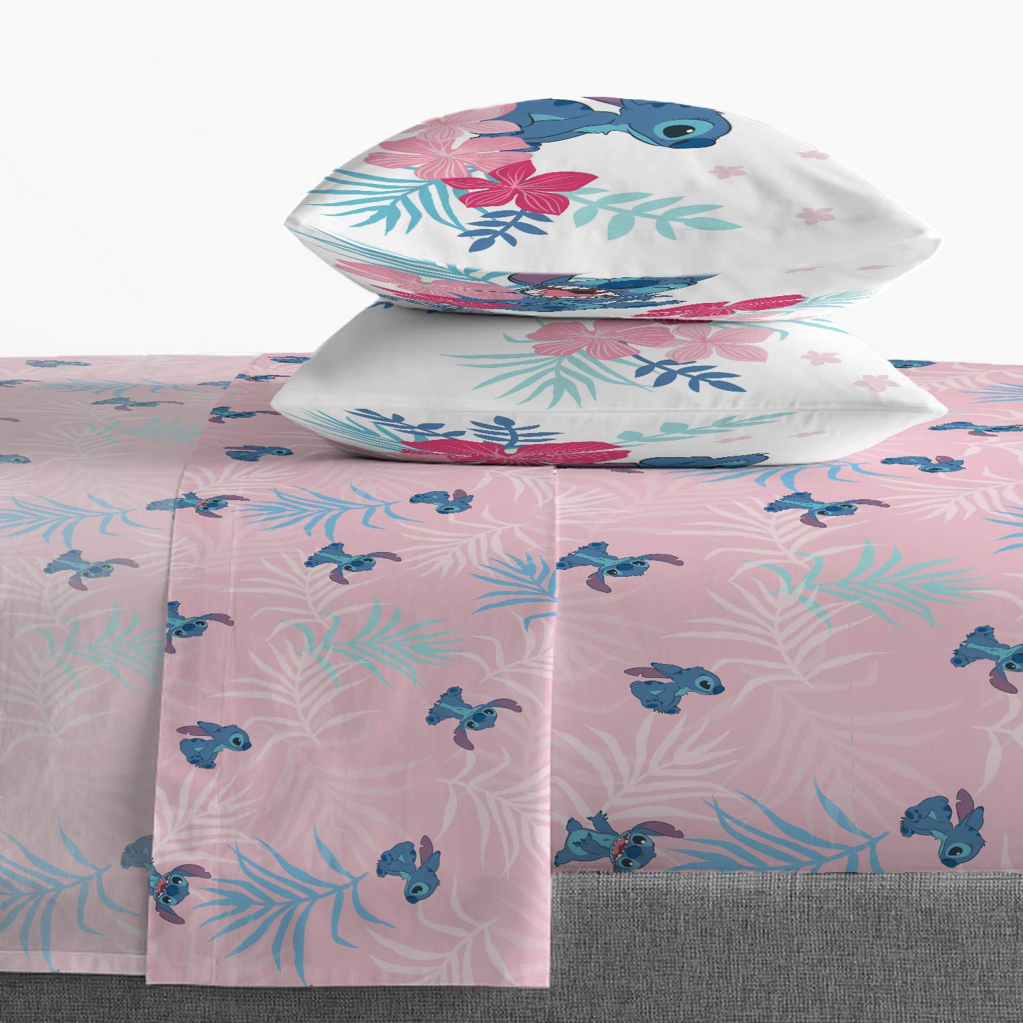 Foto 4 | Edredón Matrimonial con Sábanas Jay Franco Lilo & Stitch Rosa 5 Piezas - Venta Internacional
