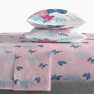 Foto 4 | Edredón Matrimonial con Sábanas Jay Franco Lilo & Stitch Rosa 5 Piezas - Venta Internacional