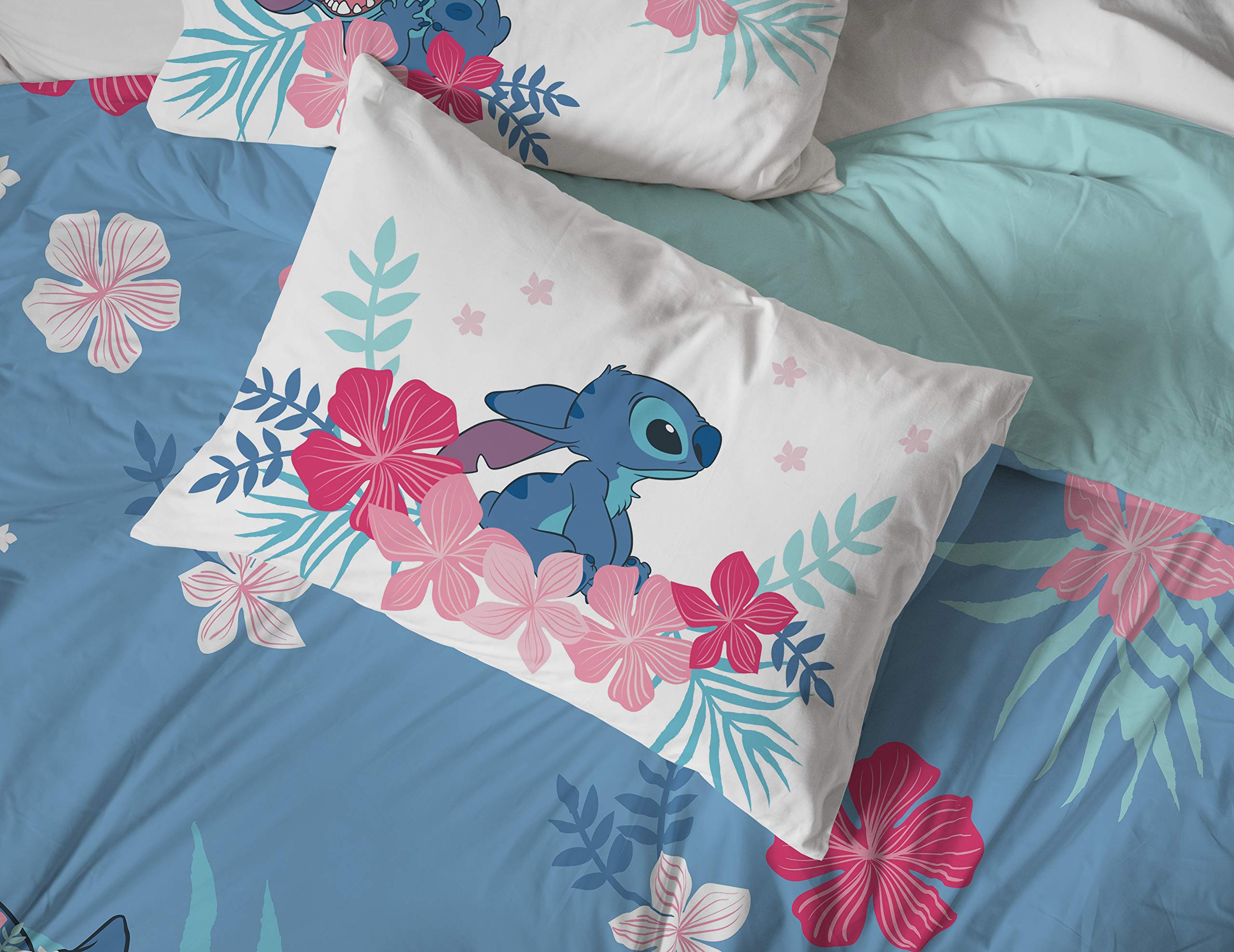 Foto 6 pulgar | Edredón Matrimonial con Sábanas Jay Franco Lilo & Stitch Rosa 5 Piezas - Venta Internacional