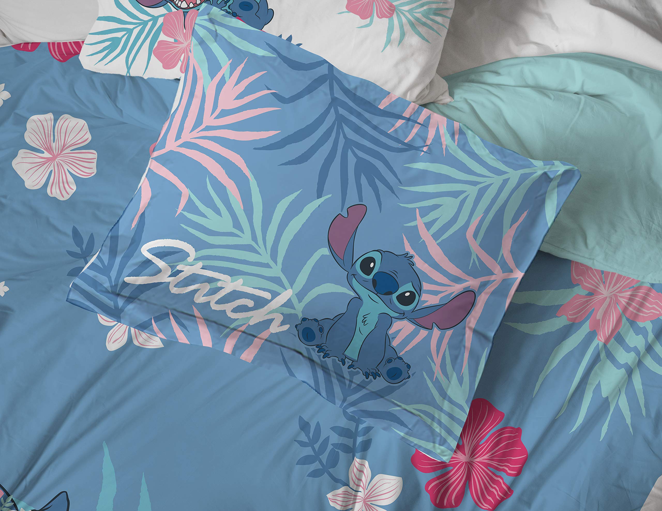 Foto 6 | Edredón Matrimonial con Sábanas Jay Franco Lilo & Stitch Rosa 5 Piezas - Venta Internacional