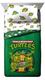 Foto 2 | Edredón Individual con Sábanas Jay Franco Tortugas Ninjas 5 Piezas - Venta Internacional