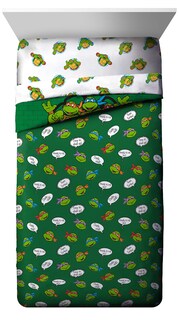 Foto 3 | Edredón Individual con Sábanas Jay Franco Tortugas Ninjas 5 Piezas - Venta Internacional