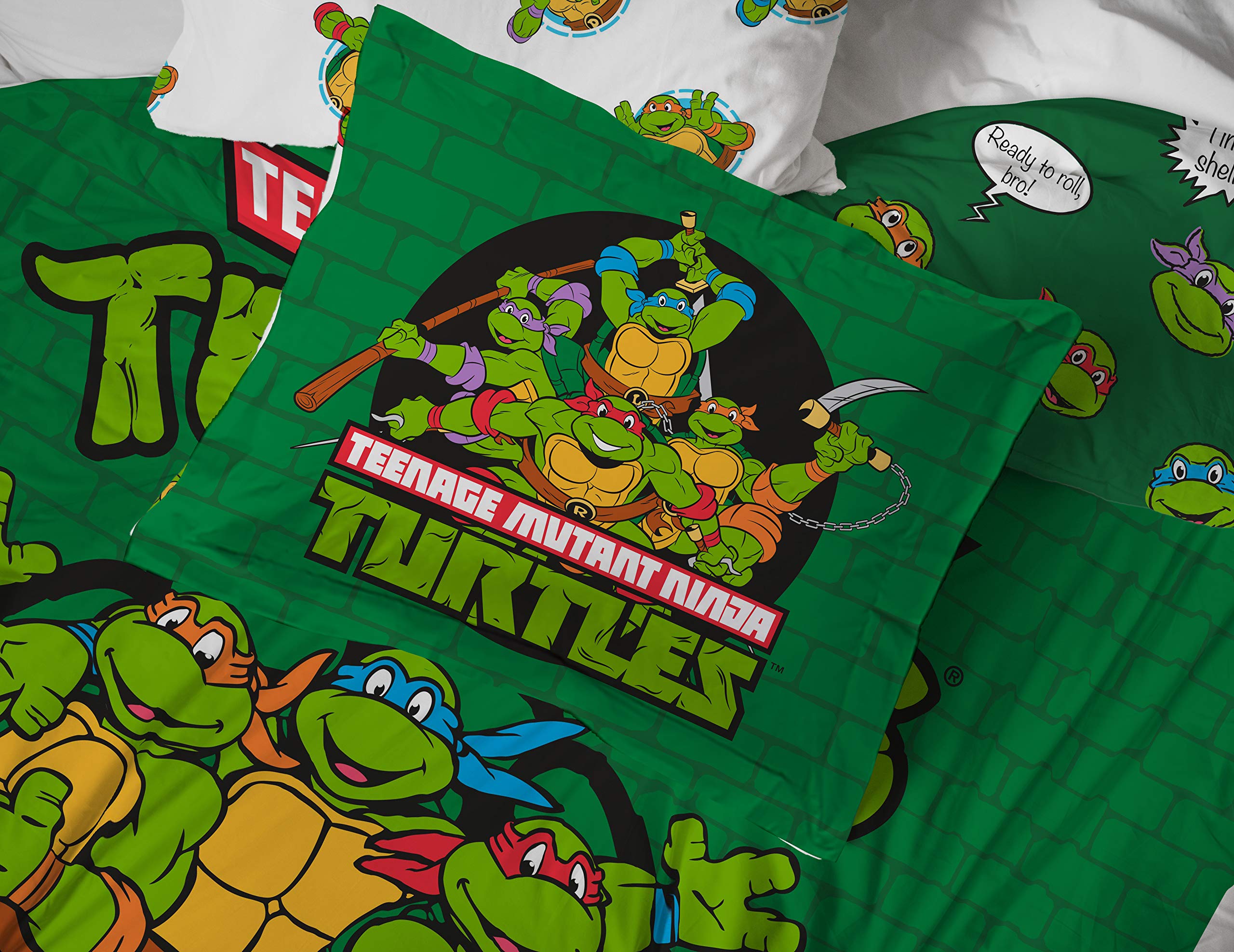 Foto 6 | Edredón Individual con Sábanas Jay Franco Tortugas Ninjas 5 Piezas - Venta Internacional