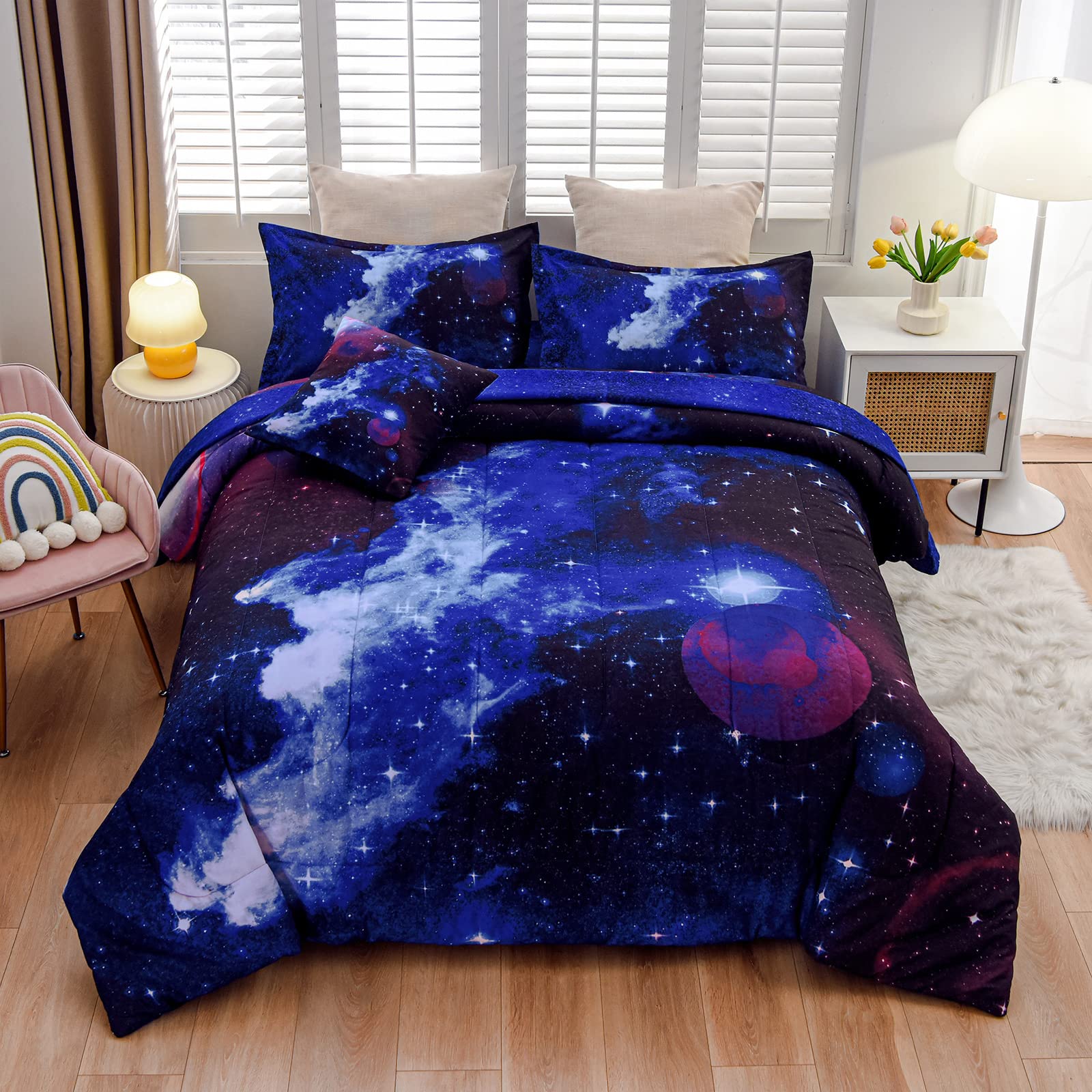 Foto 3 pulgar | Juego de Cama A Nice Night Galaxy 6 Piezas - Venta Internacional