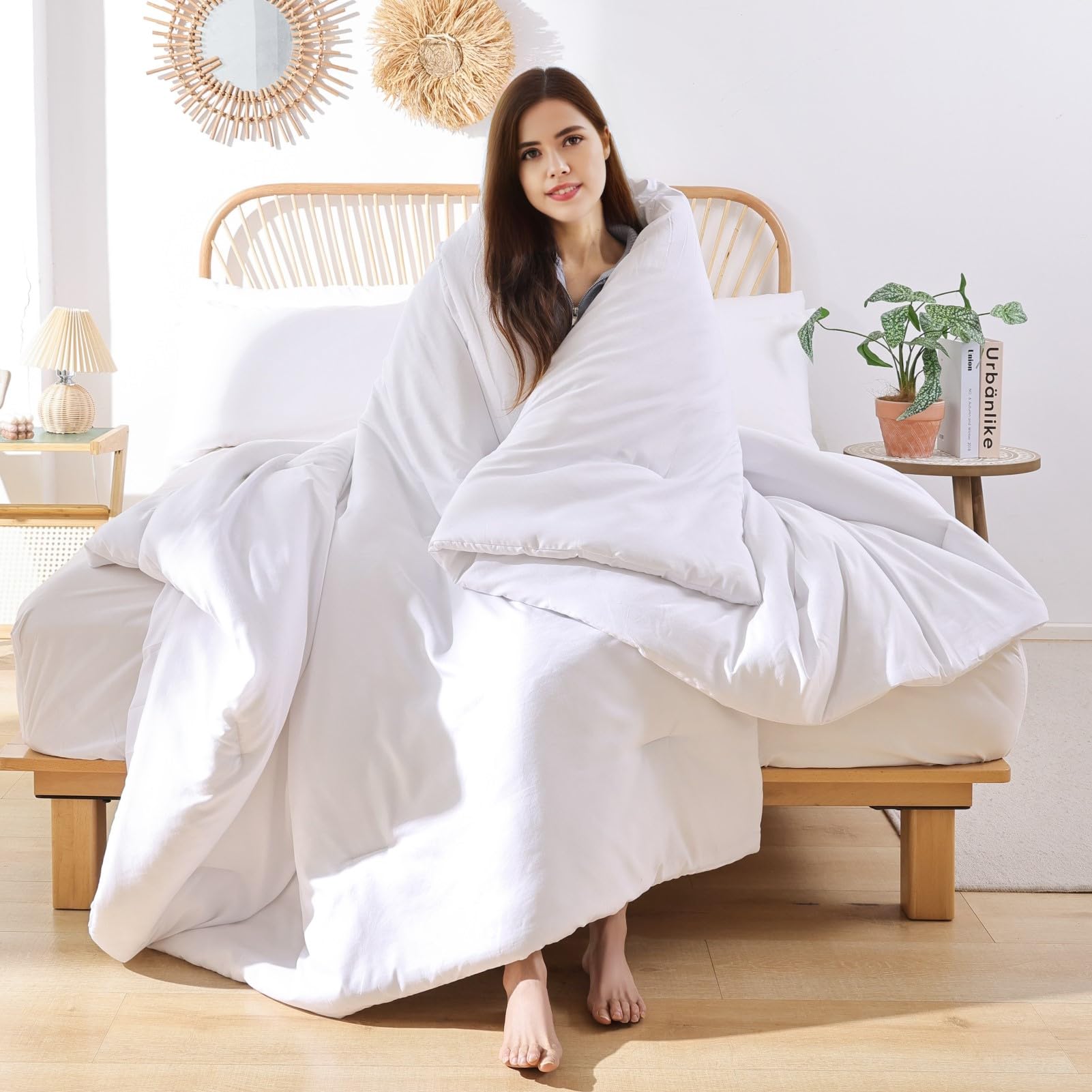 Foto 3 pulgar | Edredón Matrimonial con Fundas de Almohada Rosgonia Beige 3 Piezas - Venta Internacional