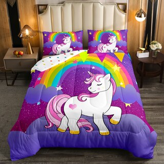 Foto 1 | Edredón Individual con Funda de Almohada Erosebridal Morado 2 Piezas - Venta Internacional