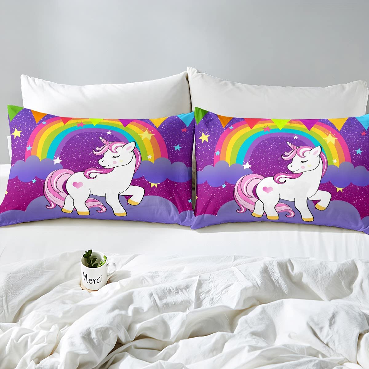 Foto 4 | Edredón Individual con Funda de Almohada Erosebridal Morado 2 Piezas - Venta Internacional