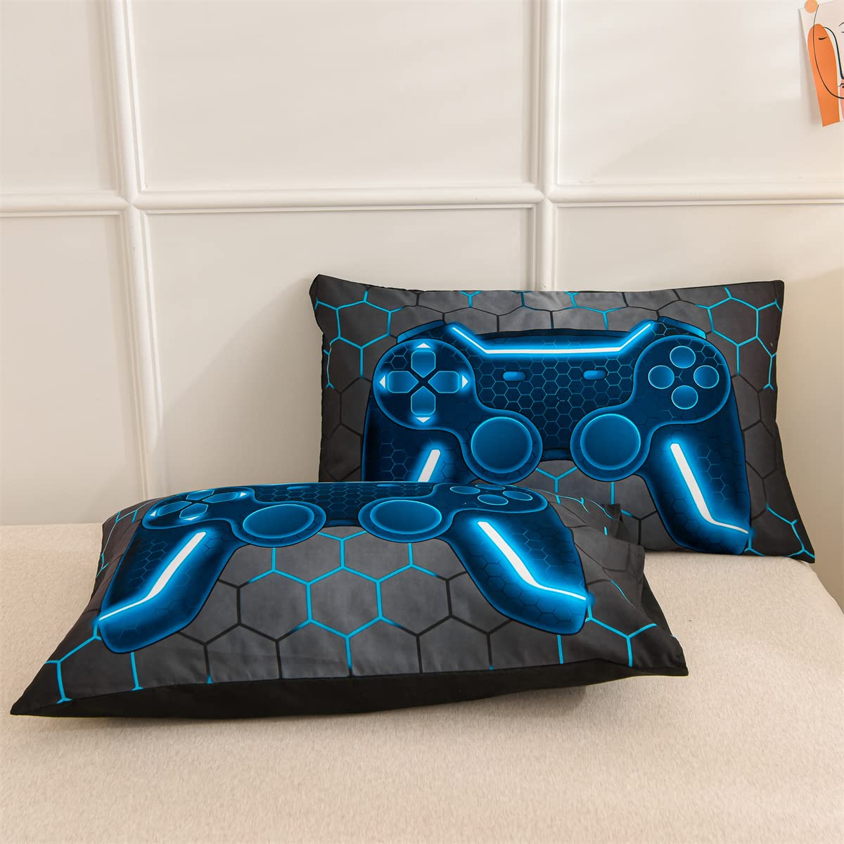 Foto 7 pulgar | Edredón Queen Size con Fundas para Almohada Ntbed Gris 3 Piezas-Venta Internacional