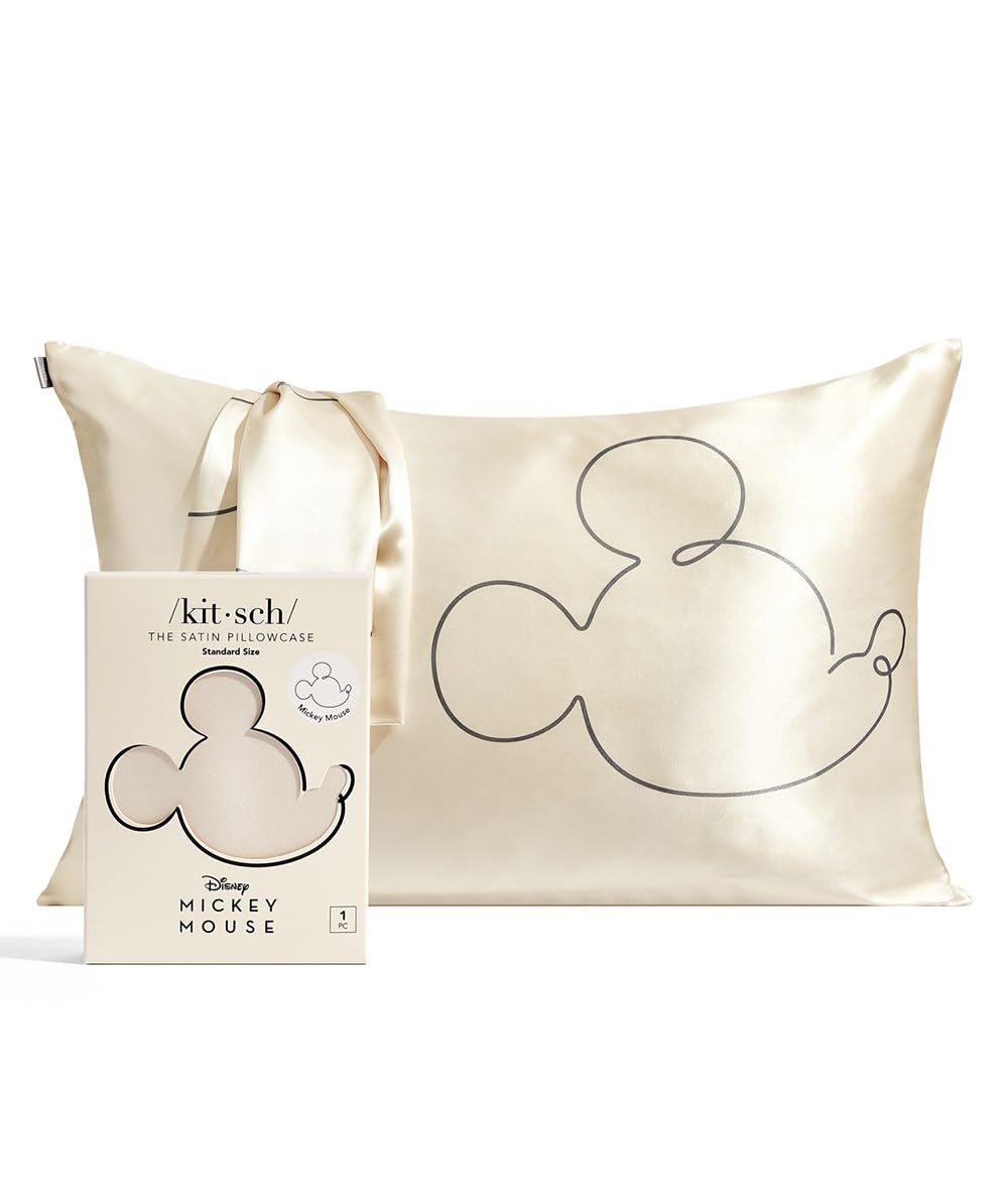 Funda De Almohada Kitsch Disney Mickey Mouse Satin Queen/standard - Venta Internacional.
