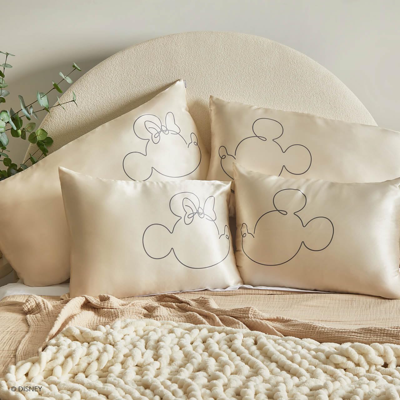 Foto 8 pulgar | Funda De Almohada Kitsch Disney Mickey Mouse Satin Queen/standard - Venta Internacional.