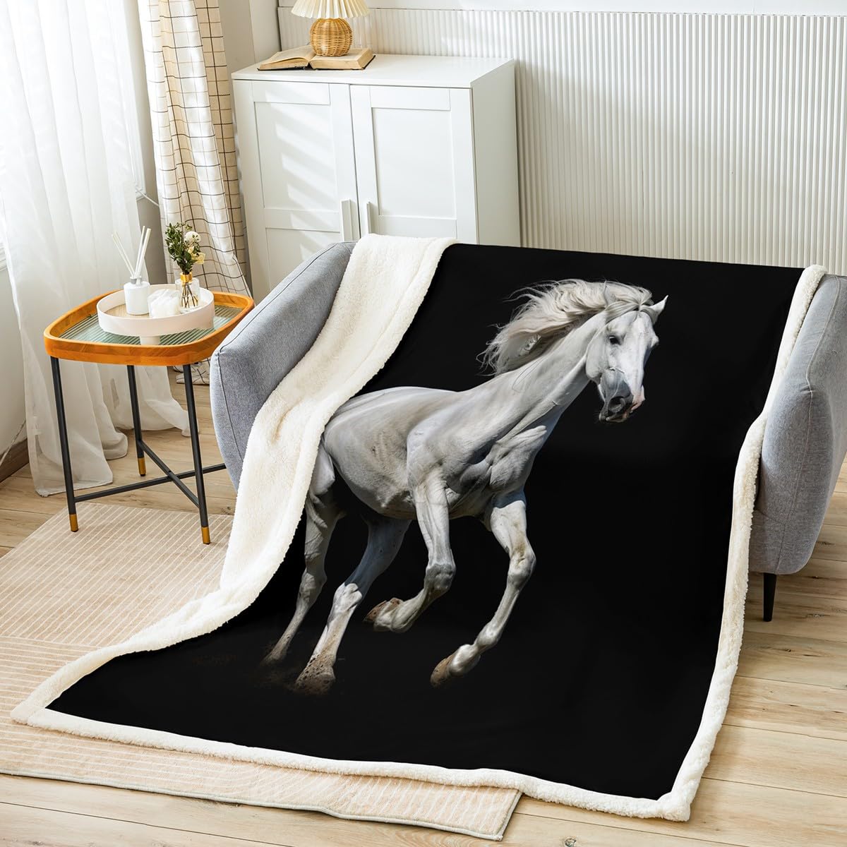 Foto 6 pulgar | Manta Feelyou Horse Galloping Horse Kids, 150 X 200 Cm - Venta Internacional.