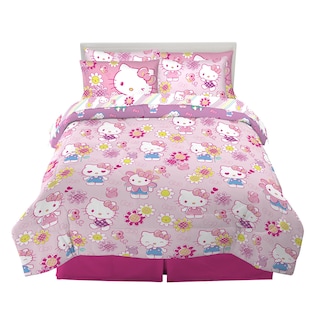 Foto 1 | Juego De Ropa De Cama Franco Hello Kitty De 7 Piezas, Tamaño Completo - Venta Internacional.