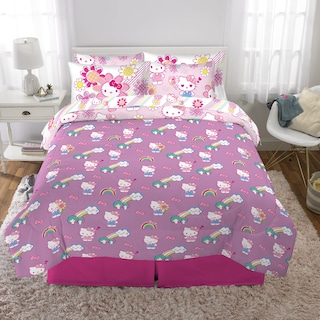 Foto 5 | Juego De Ropa De Cama Franco Hello Kitty De 7 Piezas, Tamaño Completo - Venta Internacional.