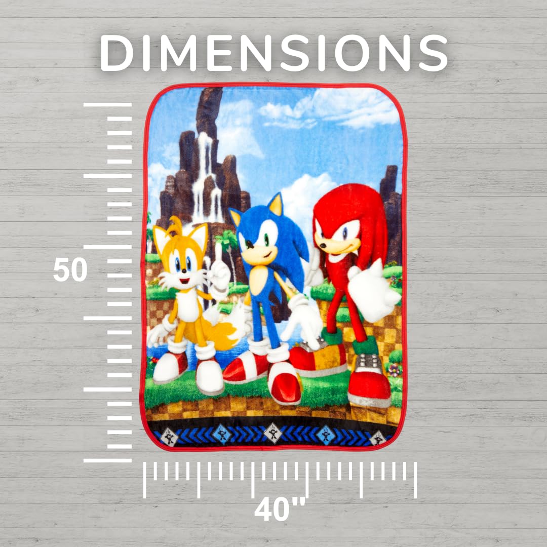 Foto 6 | Ropa De Cama Infantil Throw Franco Sonic The Hedgehog Anime, 100 X 125 Cm - Venta Internacional.