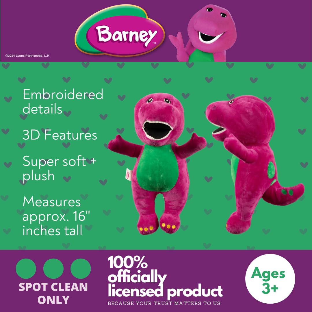 Foto 4 pulgar | Almohada Decorativa Franco Collectibles Barney Classic Bedding - Venta Internacional.