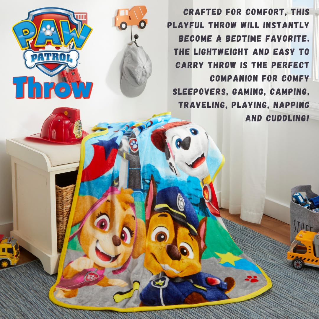 Foto 2 | Ropa De Cama Infantil Throw Franco Paw Patrol Silk Touch, 100 X 125 Cm - Venta Internacional.