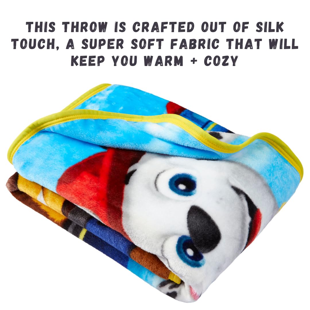 Foto 3 | Ropa De Cama Infantil Throw Franco Paw Patrol Silk Touch, 100 X 125 Cm - Venta Internacional.
