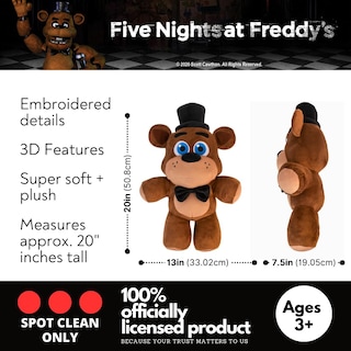 Foto 2 | Almohada Franco Five Nights At Freddy's Kids Bedding, Supersuave, De Felpa, Buddy, (producto Con Lic - Venta Internac