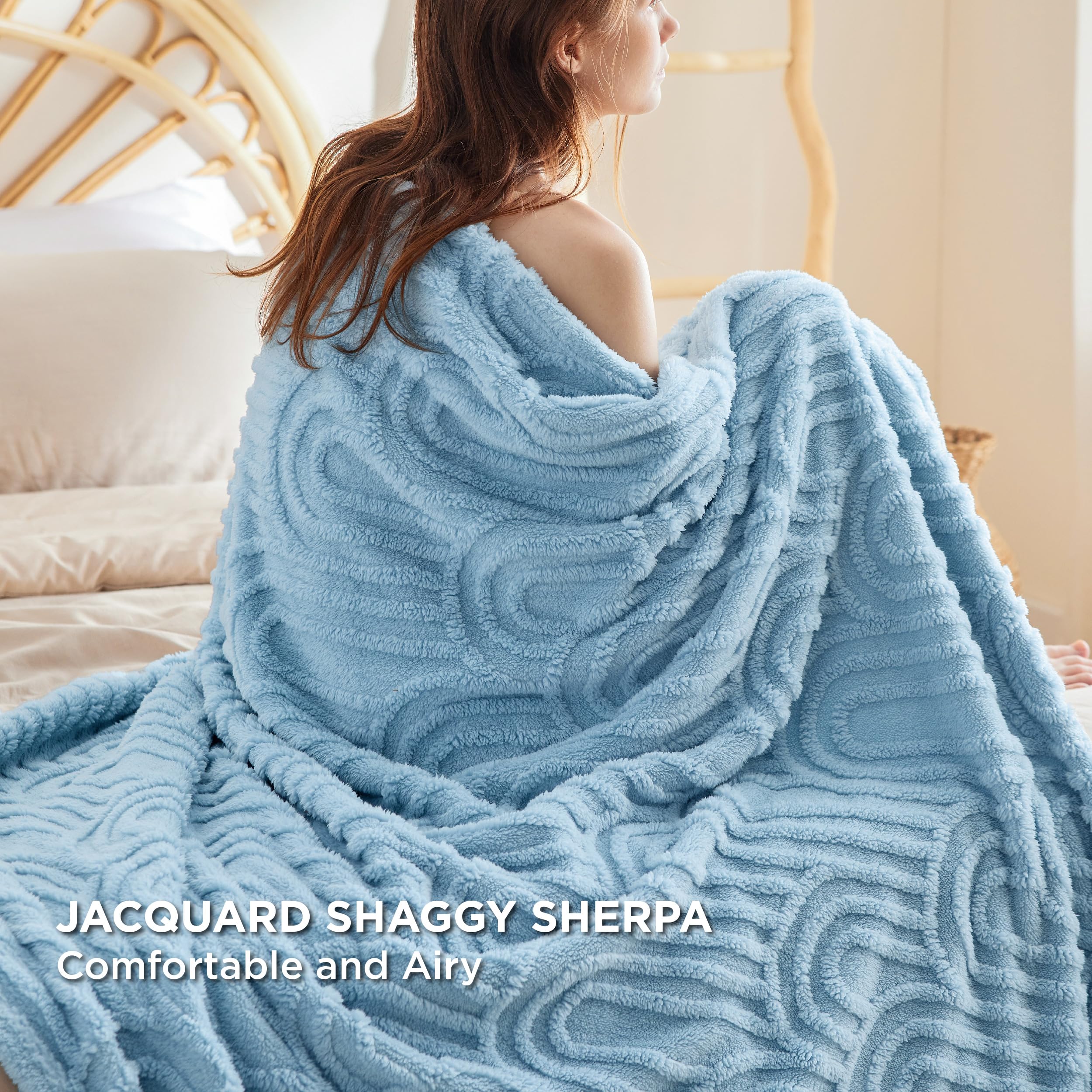 Foto 4 pulgar | Manta De Cama Azul Para Sofá Supersuave, 130 X 150 Cm - Venta Internacional.