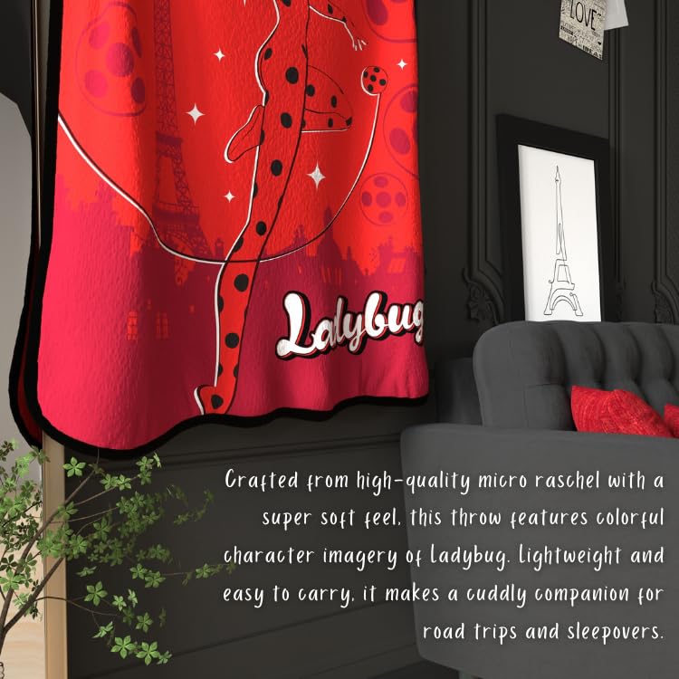 Foto 4 | Throw Franco Miraculous: Tales Of Ladybug And Cat Noir Kids - Venta Internacional.