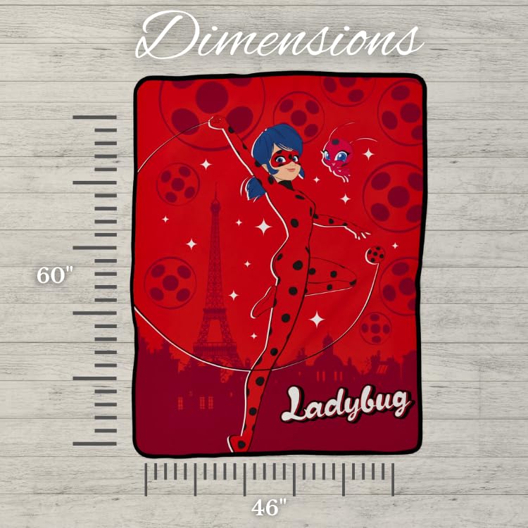Foto 6 pulgar | Throw Franco Miraculous: Tales Of Ladybug And Cat Noir Kids - Venta Internacional.