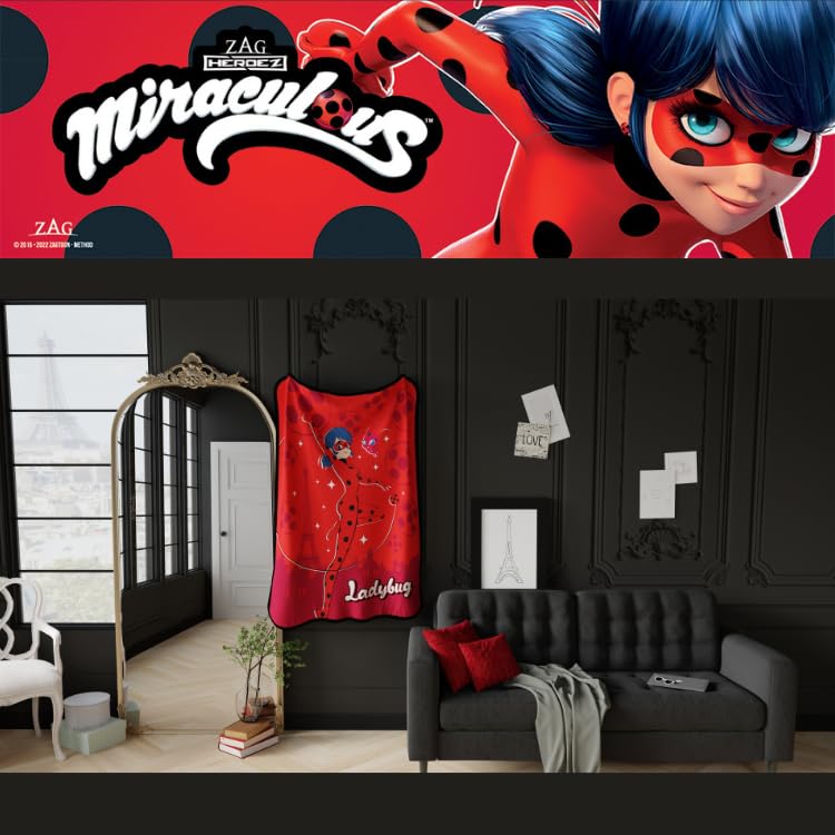 Foto 7 pulgar | Throw Franco Miraculous: Tales Of Ladybug And Cat Noir Kids - Venta Internacional.