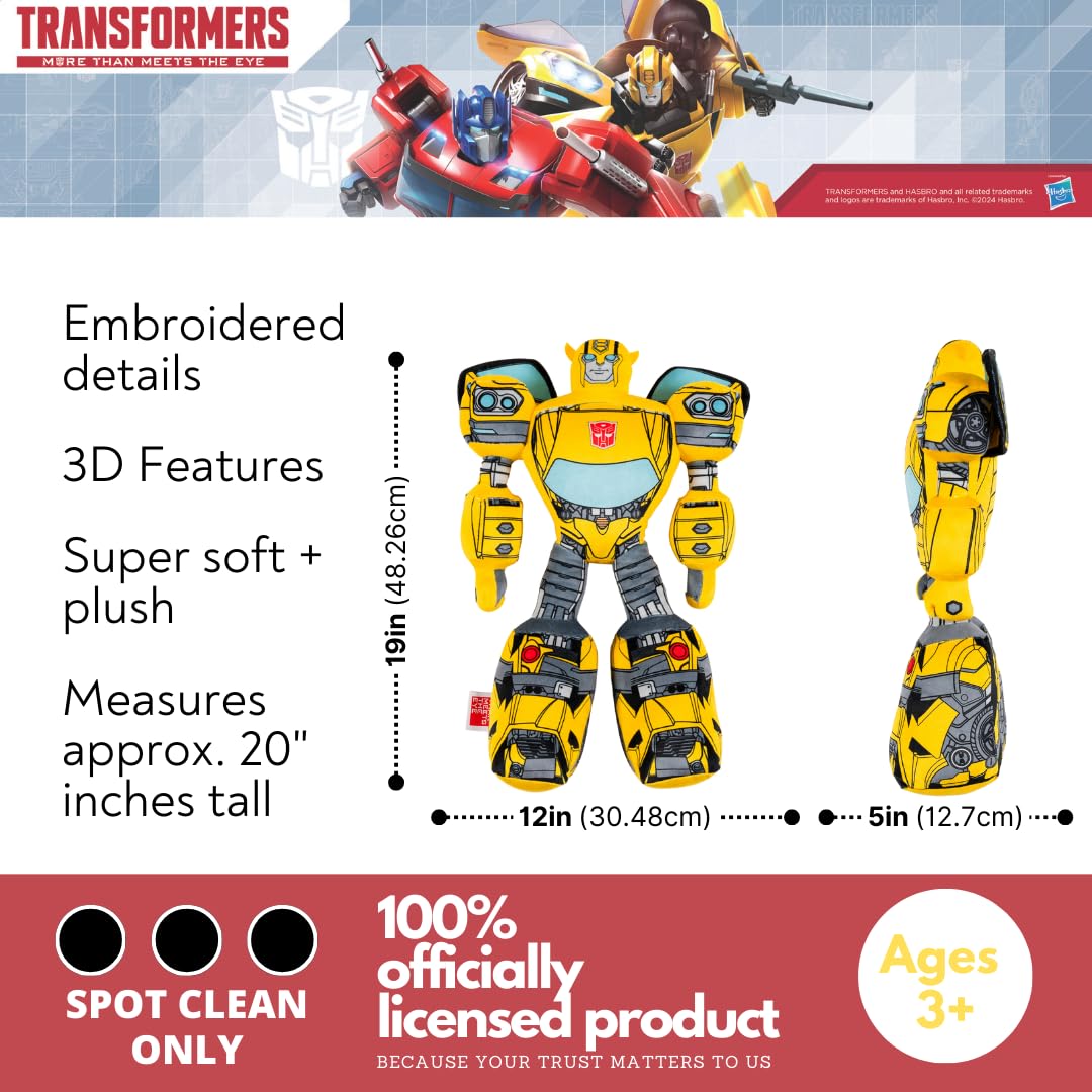 Foto 2 | Almohada Franco Kids Transformer Bumblebee De Felpa Suave - Venta Internacional.