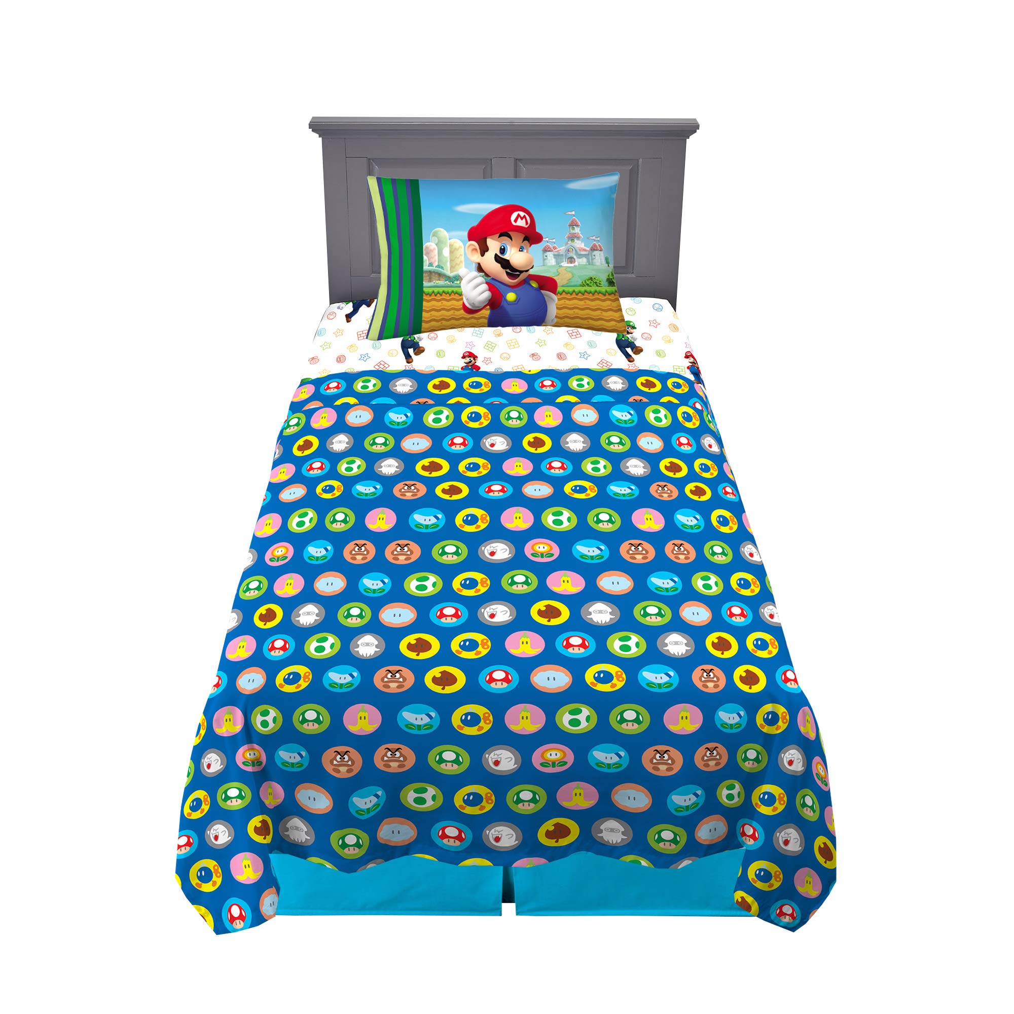 Foto 1 | Juego De Sábanas Franco Super Soft Microfiber Twin Mario - Venta Internacional.