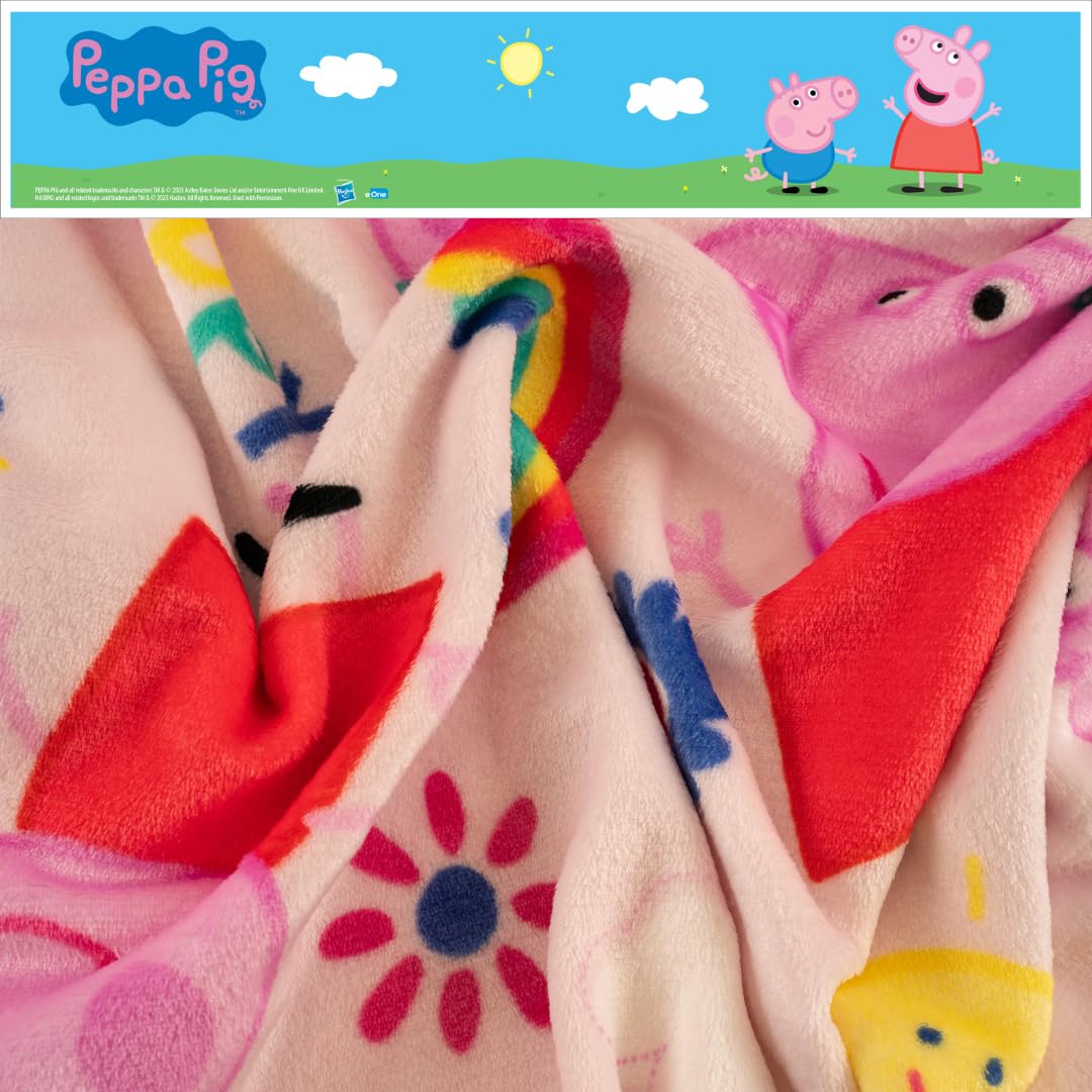 Foto 5 pulgar | Ropa De Cama Infantil Throw Franco Peppa Pig, 100 X 125 Cm, Silk Touch - Venta Internacional.