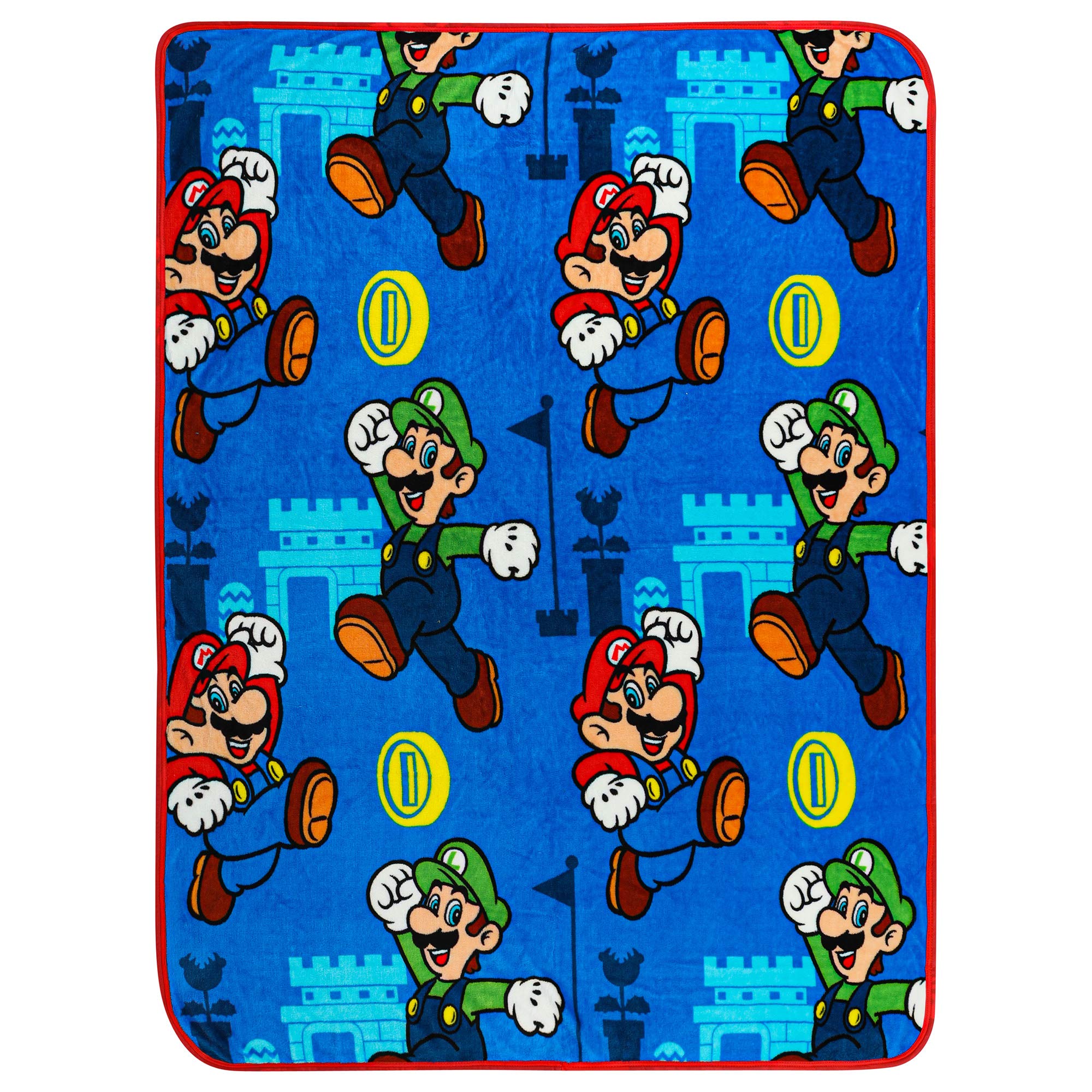 Foto 6 pulgar | Manta Franco Super Soft Plush Mario De 117 Cm X 152 Cm - Venta Internacional.