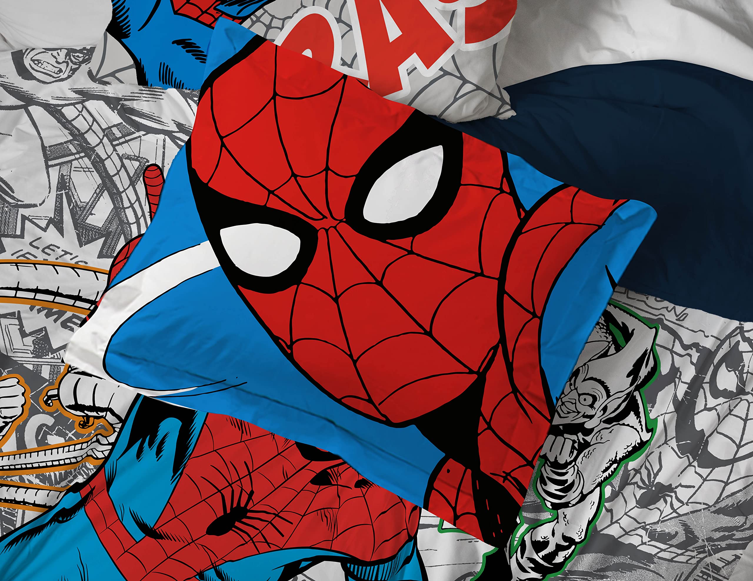 Foto 5 | Juego De Cama Marvel Spiderman Spidey Vs, Tamaño Completo, 7 Piezas - Venta Internacional.