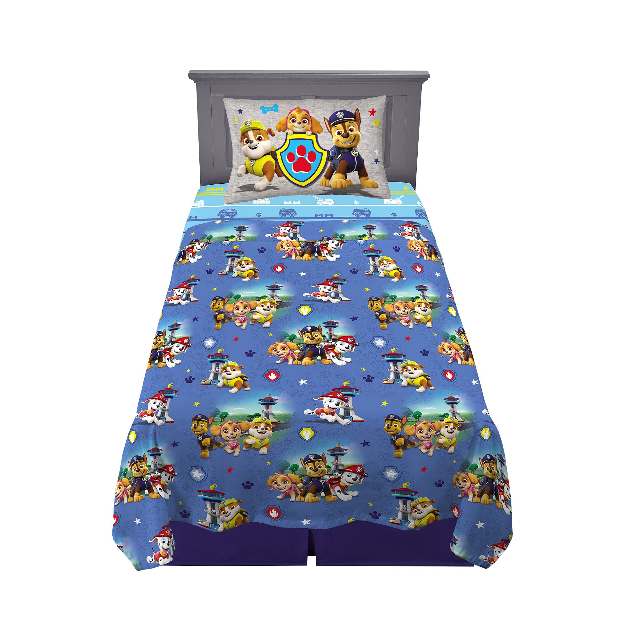 Foto 2 pulgar | Juego De Sábanas Franco Kids Bedding Twin Paw Patrol De Microfibra - Venta Internacional.