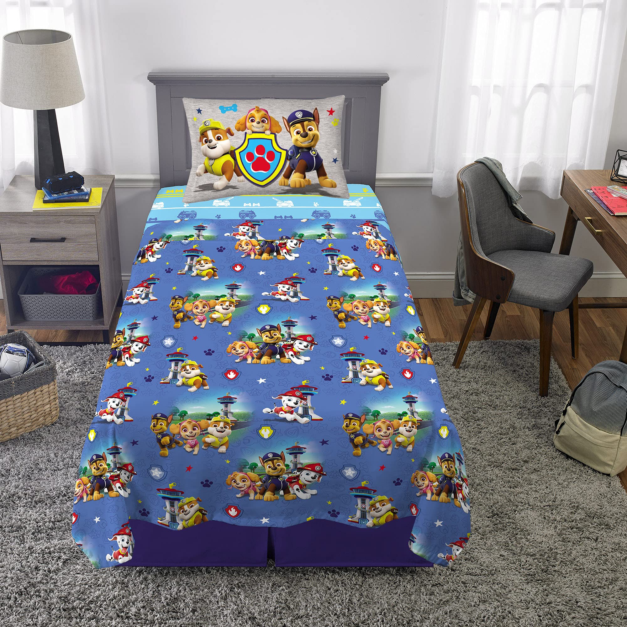 Foto 6 pulgar | Juego De Sábanas Franco Kids Bedding Twin Paw Patrol De Microfibra - Venta Internacional.