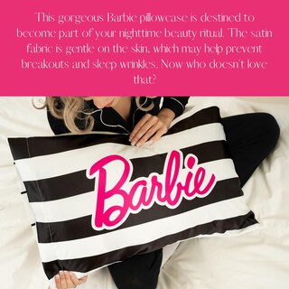 Foto 2 | Funda De Almohada Franco Collectibles Barbie Barbicore Silky Satin - Venta Internacional.