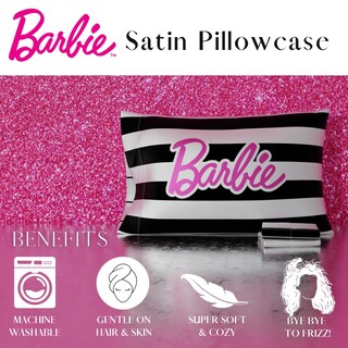 Foto 3 | Funda De Almohada Franco Collectibles Barbie Barbicore Silky Satin - Venta Internacional.