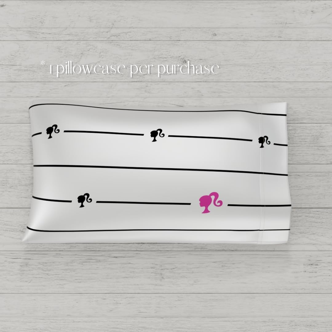 Foto 7 pulgar | Funda De Almohada Franco Collectibles Barbie Barbicore Silky Satin - Venta Internacional.