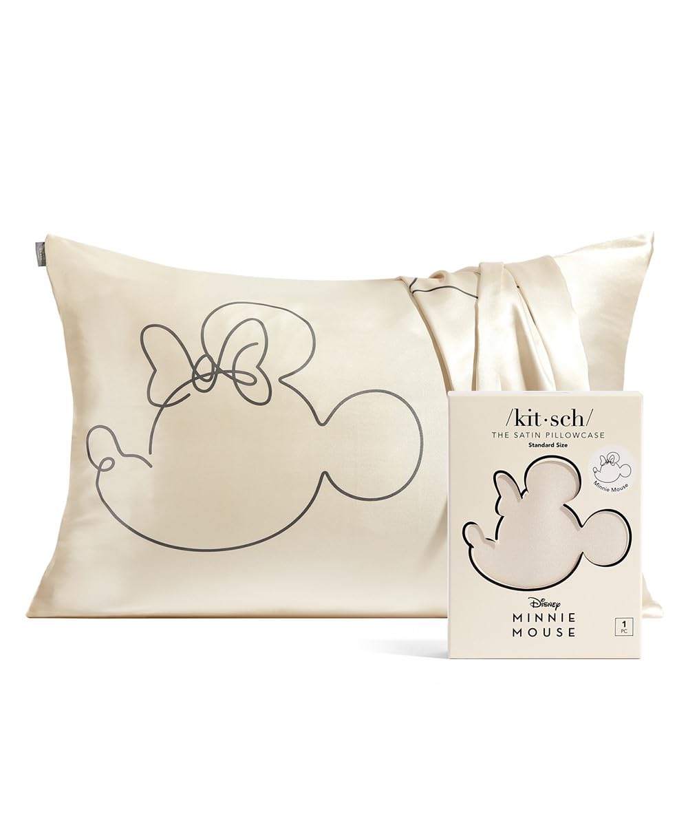Foto 2 pulgar | Funda De Almohada Kitsch Disney Minnie Mouse Satinada Queen/standard - Venta Internacional.