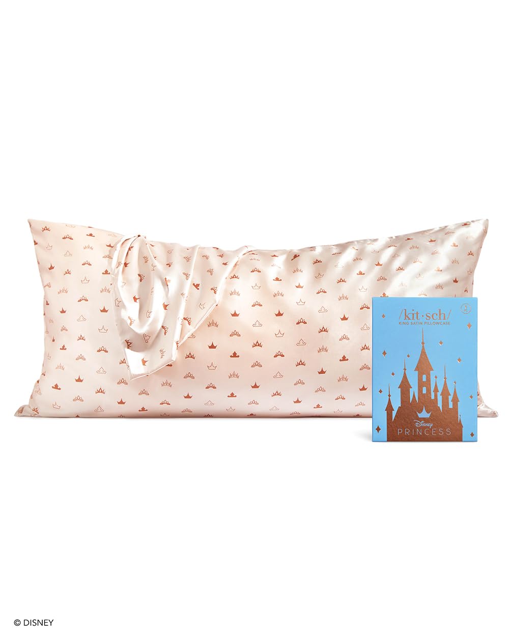 Foto 2 pulgar | Funda De Almohada Kitsch X Disney Desert Crown, Satinada, Tamaño Queen - Venta Internacional.
