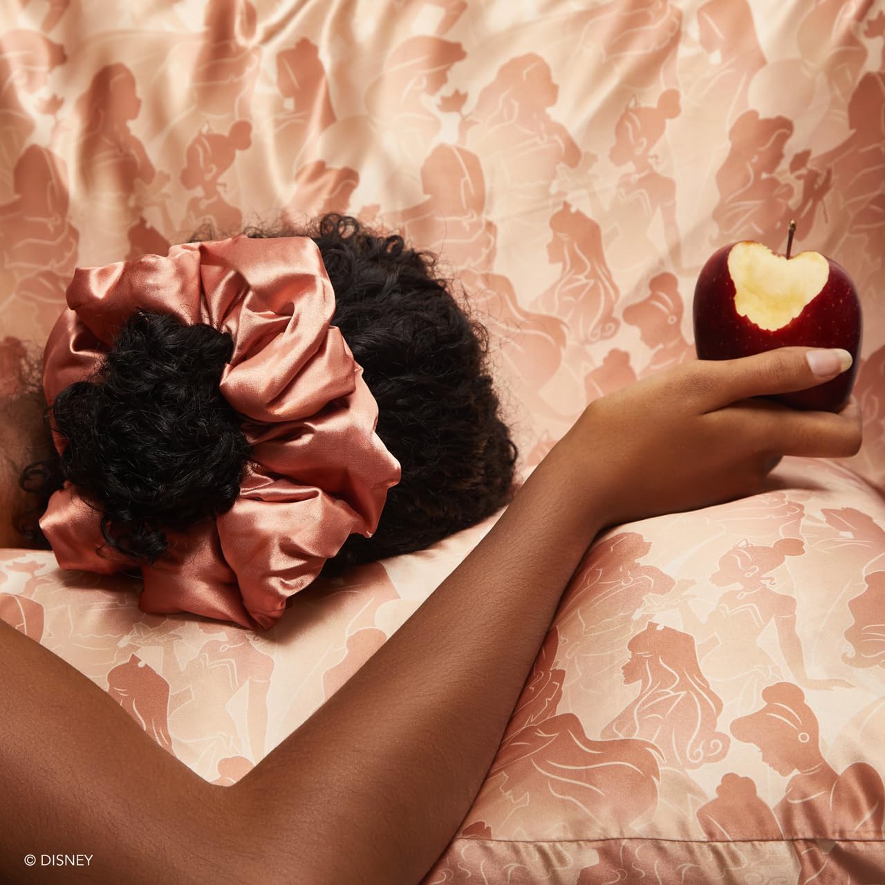 Foto 7 | Funda De Almohada Kitsch X Disney Princess, Satinada, Tamaño Queen - Venta Internacional.