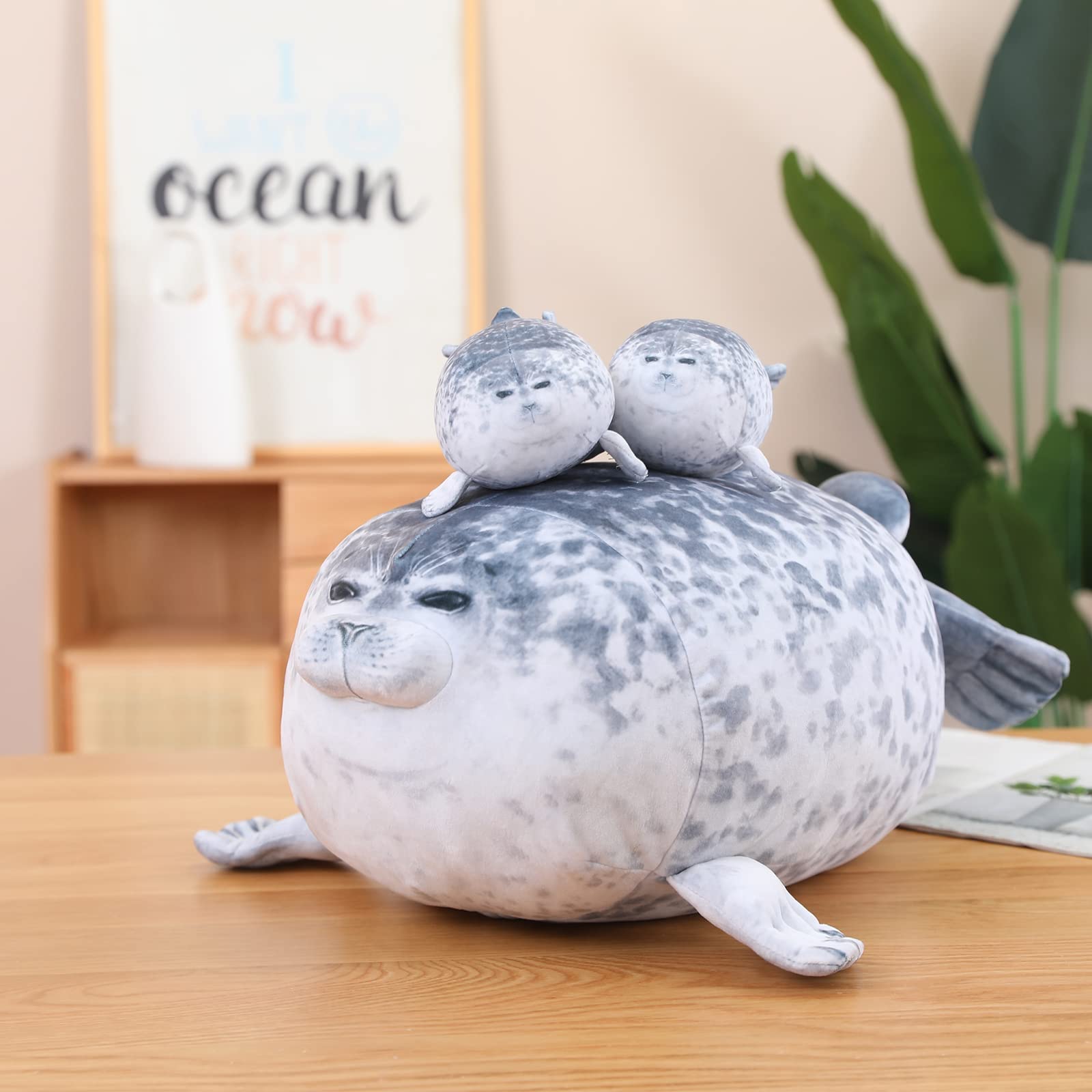 Foto 4 pulgar | Juego De Juguetes De Peluche Sqeqe Chubby Seal Con 4 Peluches Baby Seal - Venta Internacional.