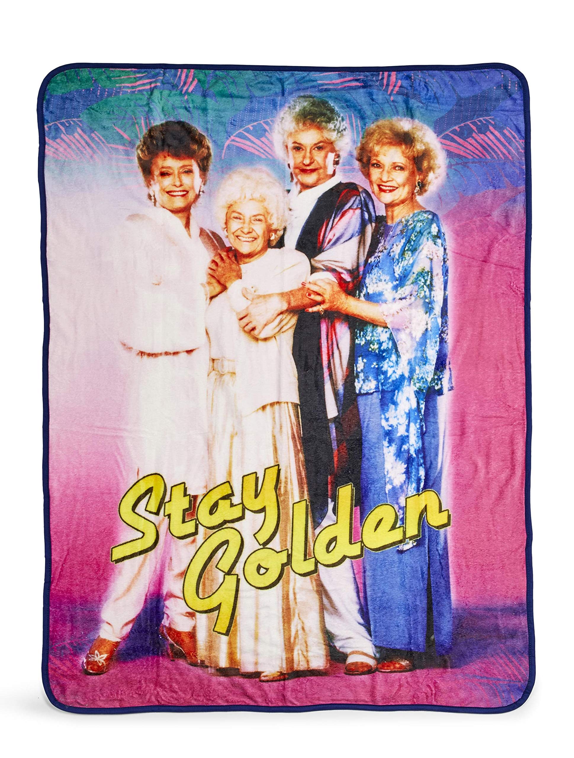 Foto 2 pulgar | Manta Polar Just Funky The Golden Girls Stay Golden  115 X 152 Cm - Venta Internacional.