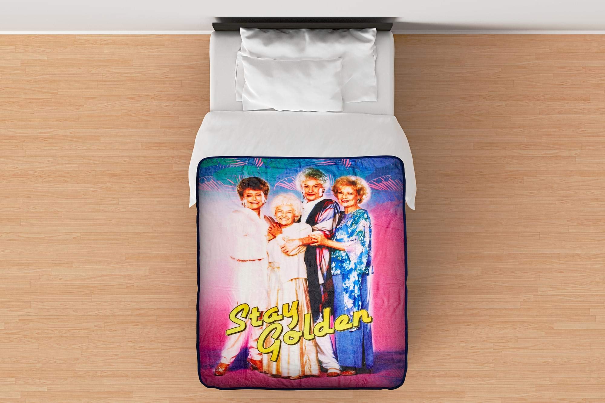 Foto 7 pulgar | Manta Polar Just Funky The Golden Girls Stay Golden  115 X 152 Cm - Venta Internacional.